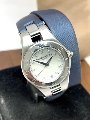 Женские кварцевые часы Baume & Mercier 65690 Linea перламутр с бриллиантами - Изображение 1 из 4