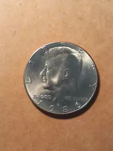 1986 D Kennedy Half Dollar - Bild 1 von 2