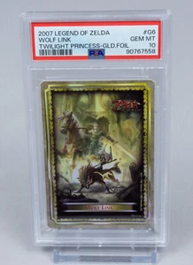 2007 Legend of Zelda Twilight Princess Gold Foil *Wolf Link G6* PSA 10 Pop 7 - Bild 1 von 3