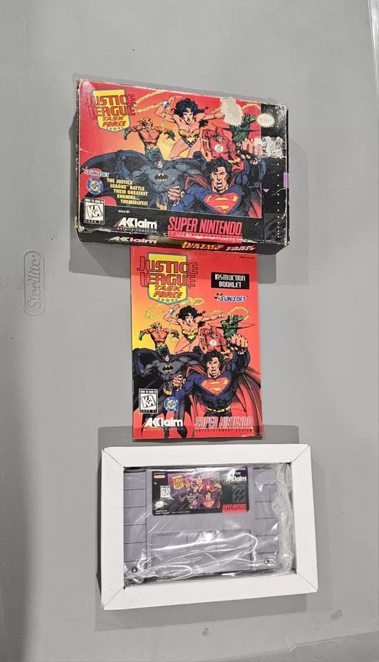 Justice League Task Force (SNES) Super Nintendo CIB Complete Box Acclaim 1995 - Image 1 of 1