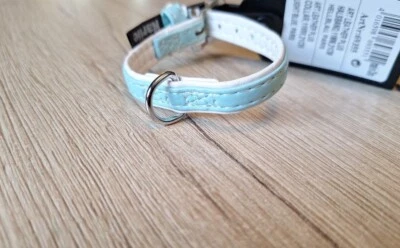 Halsband, Kunstleder, Karlie,hellblau-weiß , Gr.XS, 21cm, Hund, Katze, Neu 🐶🐈