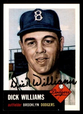 1991 Topps Archives Baseball #125 Dick Williams 1953 Reprint Auto (no COA) - Image 1 of 2