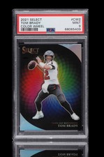 2021 panini select #cw2 tom brady; color wheel SSP prizm PSA 9  ☆  RARE CASE HIT