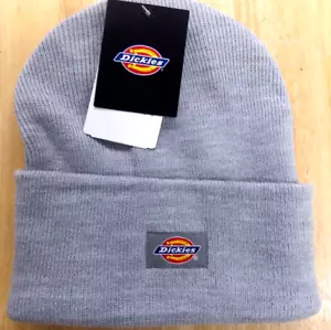 Beanie Hat, Watch Cap, Toboggan Hat, Cuff Cap, Dickies WH201 HG, Heather Grey - Picture 1 of 1