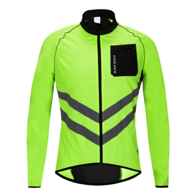 WOSAWE Men's Cycling Vest Reflective Jackets Windproof Breathable Bike Gilets - Image 1 of 4