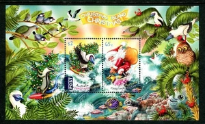 MINT 2018 CHRISTMAS ISLAND CHRISTMAS STAMP MINI SHEET - Picture 1 of 1