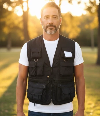 Rothco Uncle Milty Travel Vest L Black Hunting Fishing Photography Camping NWOT - Image 1 of 4