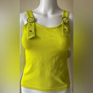 FCT with Love | Damen Junior Dayglo Neon hell Schnalle Crop Top | Neu mit Etikett | Large - Bild 1 von 3