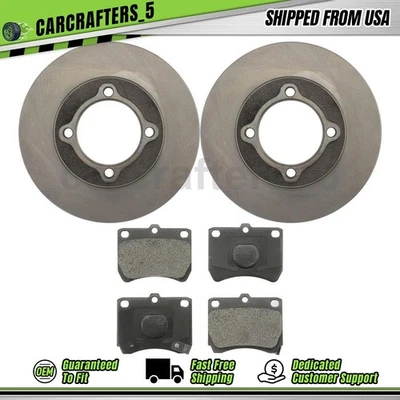 Juego de pastillas de freno de disco delanteras para Ford Festiva 1988-1993 1,3 L Foto 1 de 4