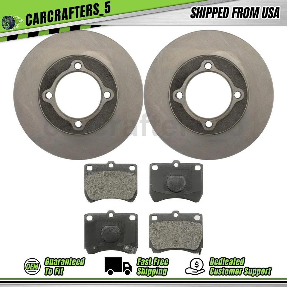 Комплект передних дисковых тормозных колодок роторов для Ford Festiva 1988-1993 годов выпуска 1,3 л - Изображение 1 из 4