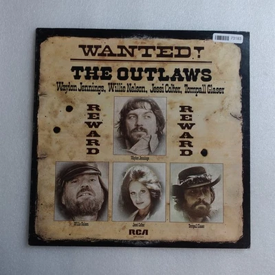 Waylon Jennings Wanted The Outlaws LP Vinyl Album Record Folk, World, & Country - Image 1 of 4