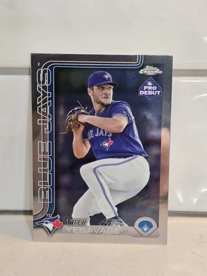 2025 Topps Pro Debut Trey Yesavage  Chrome #PDC-45 Blue Jays Prospect  - Image 1 of 2