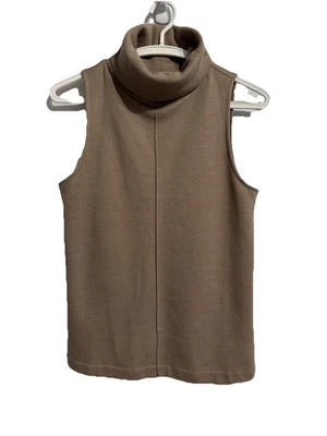 Aritzia The Group Size Small Brown Turtle Neck Sweater Sleeveless Winter Layerin - Image 1 of 4