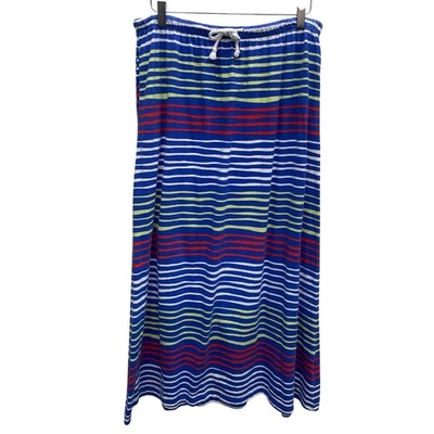 Tommy Hilfiger Maxirock bunt mehrfarbig gestreift Größe L - Bild 1 von 4