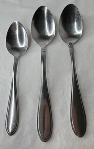 Lot of 3 Cambridge EVANSTON Stainless Teaspoon Serving Spoons - Picture 1 of 5