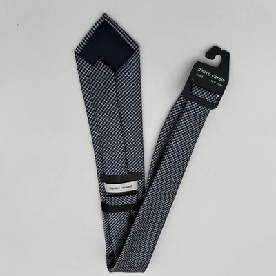 ¡¡NUEVO!! Corbata Pierre Cardin Cuello, Longitud Clásica, Preppy, Gris y Azul Foto 1 de 4