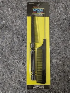 FIRSTLINE SLEEK 2pc Set SPIRAL OUT WITH US Twist Comb METAL RAT TAIL New - Picture 1 of 2
