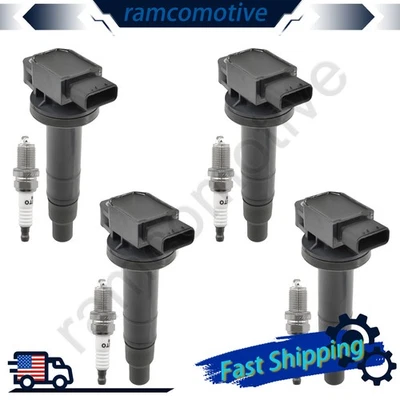 4x Bobina de encendido y bujía de iridio para Toyota Echo Prius 1,5 L 2001-2005 Foto 1 de 4