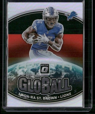 2021 Donruss Optic #GB-3 Amon-Ra St. Brown GloBall - Image 1 of 2