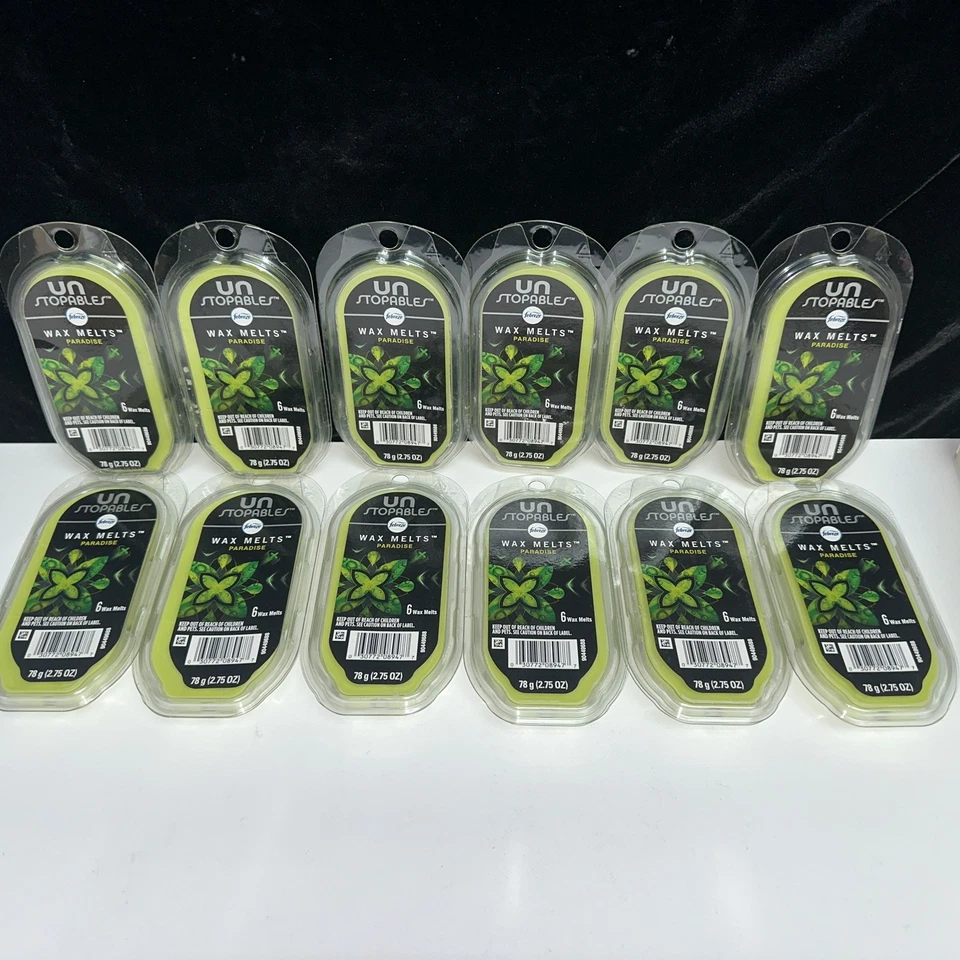 Febreze Unstopables PARADISE Wax Melts Air Freshener 6 cubes per Pack