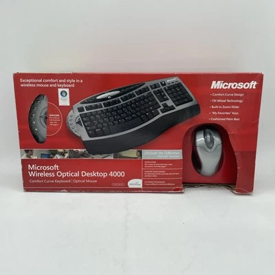 Microsoft Optical Desktop 4000 BX200004 Wireless Keyboard New - Image 1 of 4