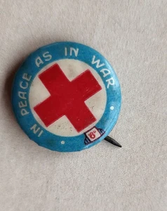 Vintage In Peace as in War Red Cross Medical stick pin badge - Picture 1 of 2