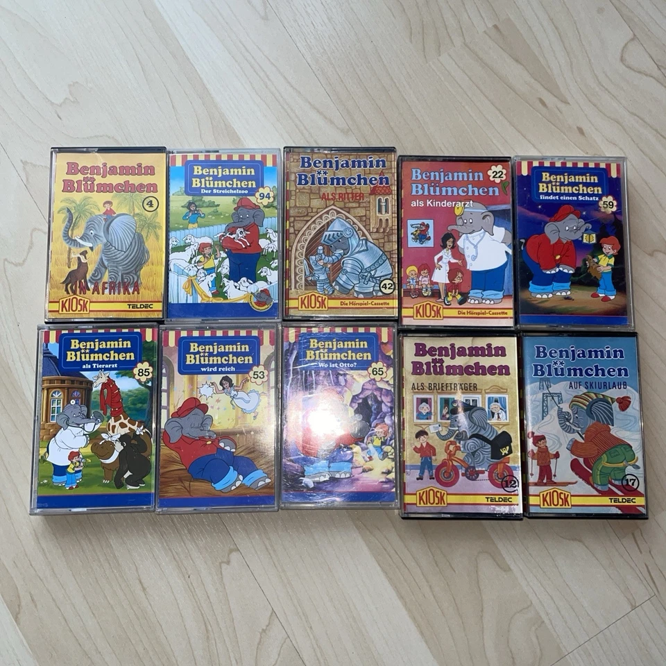 Kiosk RAR  Hörspielkassetten MC Benjamin Blümchen  Konvolut 10 Stück - Bild 1 von 1