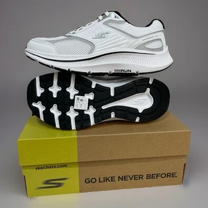 Skechers Go Run Hombres Talla 11 Consistente 2.0 Plateado Blanco Lobo Zapatos para Correr Nuevos - Imagen 1 de 8