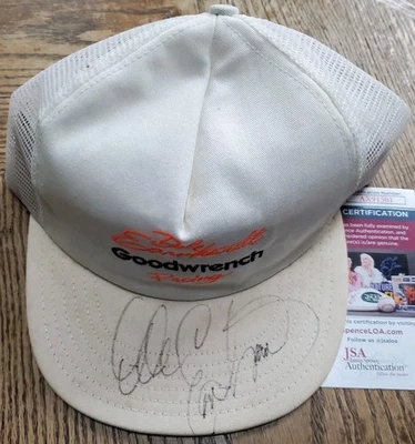 Vintage Autographed Dale Earnhardt Sr Hat Cap Goodwrench Racing Nascar #3 JSA - Image 1 of 4
