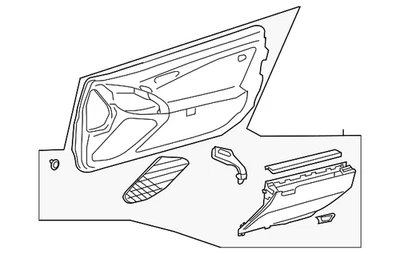Panel de moldura de puerta original Mercedes-Benz 230-720-23-63-9C78 CANTIDAD 1 Foto 1 de 3