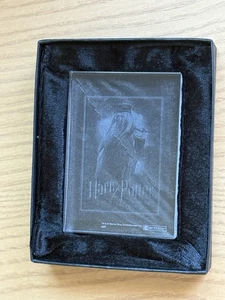 Harry Potter Artbox Half Blood Prince Clear Dumbledore Case Topper Crystal Card - Picture 1 of 3
