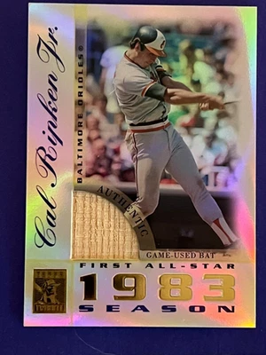 CARTÃO DE TACO CAL RIPKEN JR 2003 TOPPS TRIBUTE - PRIMEIRA TEMPORADA ALL-STAR 1983 JOGO USO - Imagem 1 de 2
