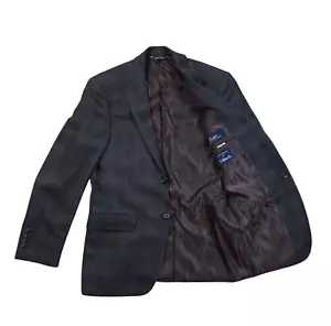 RALPH LAUREN WOOL AND SILK BLAZER JACKET MADE IN CANADA CHECKED 36S - Picture 1 of 12