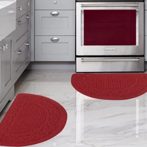 Kitchen Rugs for Floor 2 Piece 18”X30”, Non Skid Washable Kitchen Mats Set - Picture 1 of 7