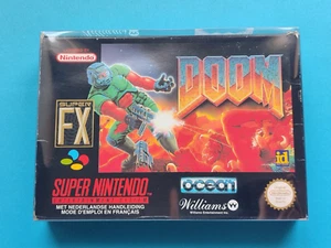 DOOM Super Nintendo SNES Boîte Jeu notice complet TBE OCEAN - Imagen 1 de 5