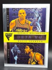 Russell Westbrook & Magic Johnson 2020-21 Panini Flux NBA  Deja Vu Insert #5