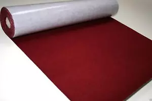 Self Adhesive Felt Baize Fabric Mini Rolls - WINE - Picture 1 of 1