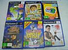 PS2 Bundle 6 Games - Diego Ben10 Billy Monopoly Eye Toy- Charity