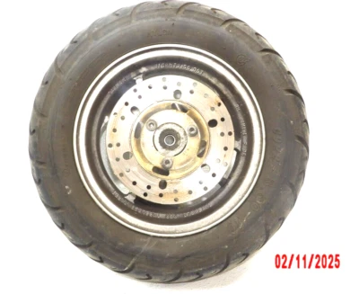 2006 06 Yamaha Vino 125 YJ125 front rear wheel mag rim rotor - Image 1 of 4