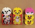 Vintage Lego Duplo 3 Piece Dog + Cat Plus 2 Monkey Heads + 1 Pink Cat Head