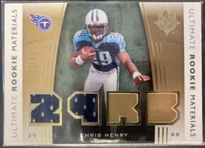 2007 CHRIS HENRY ULTIMATE ROOKIE MATERIALS /99 - Picture 1 of 2