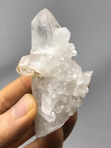 Chlorite Quartz w/ Self Healed DT Bridge Cluster Natural Brazil 2.5oz! Reiki N50 - Picture 1 of 12