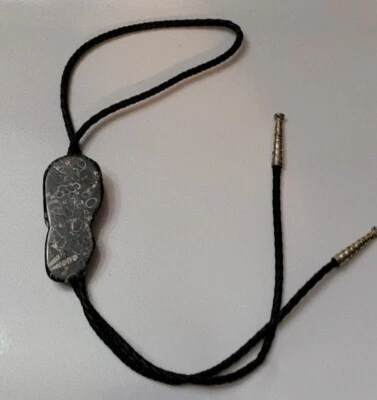 Turritella Fossil Agate Handmade Bolo Tie. - Изображение 1 из 4