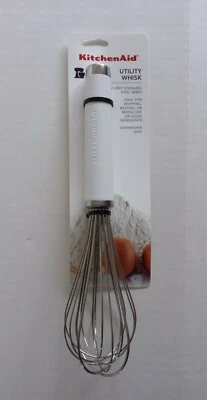 Kitchen Aid Utility Whisk - (White) KE060OHWHA (NEW) - Image 1 of 4
