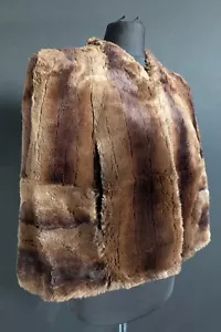 Vintage Fashion 1930s / 1940s Fur Cape ' Bonafric ' - Picture 1 of 18