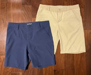 Lot of 2 Cat & Jack Boys Flat Front Quick Dry Shorts - 16 HUSKY - Picture 1 of 8