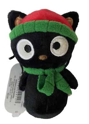 Sanrio Hallmark 2016 Itty Bittys Chococat Holiday Plush Kitty Cat NWT "NEW” - Image 1 of 4