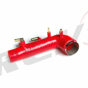 REV9 TURBO INLET INDUCTION SILICONE HOSE RED FOR IMPREZA WRX 02-07/ STI 04-14 - Picture 1 of 2