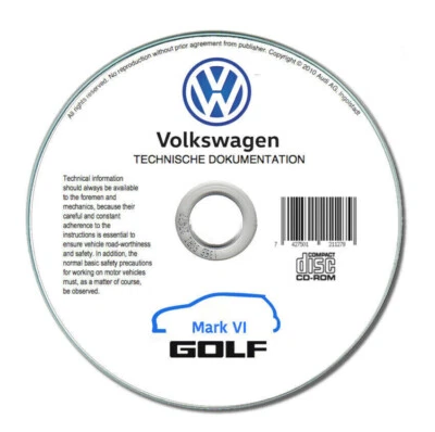Volkswagen Golf VI (2008-2012) Manual De Taller Reparación En CD - Imagen 1 de 4