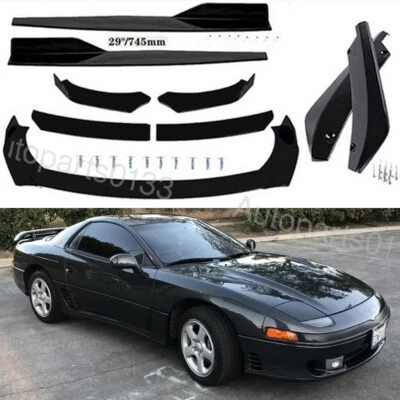 For Mitsubishi 3000GT Front Rear Bumper Lip Spoiler Splitter Body Kit Side Skirt Foto 1 de 4